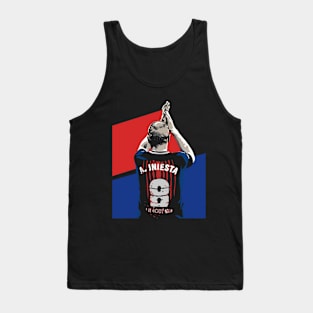 Andres Iniesta Colorful Pop Art Tank Top